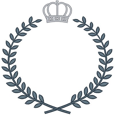 Matriz de matriz Matriz De Bordado Acácias Com Coroa 3